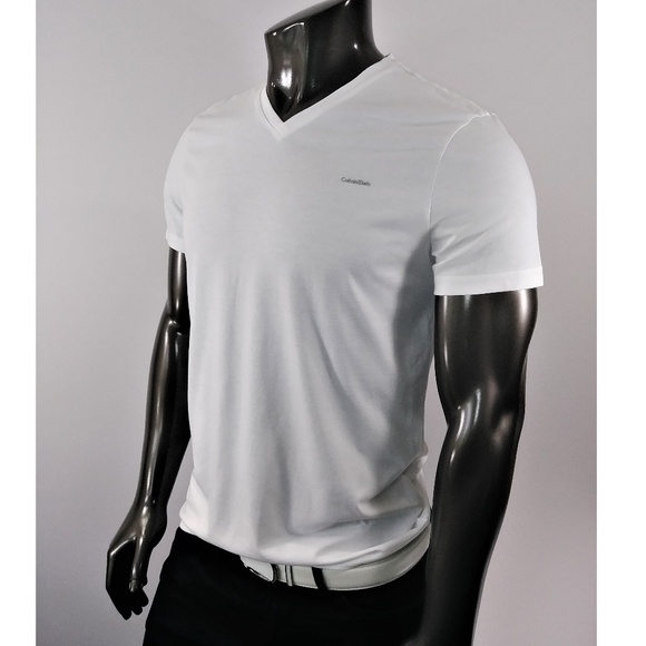 calvin klein v neck tee shirts